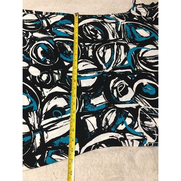 Travelers Chico's Slinky Knit Midi Dress Size 3 XL Modern Art Abstract Colorful - Picture 11 of 12